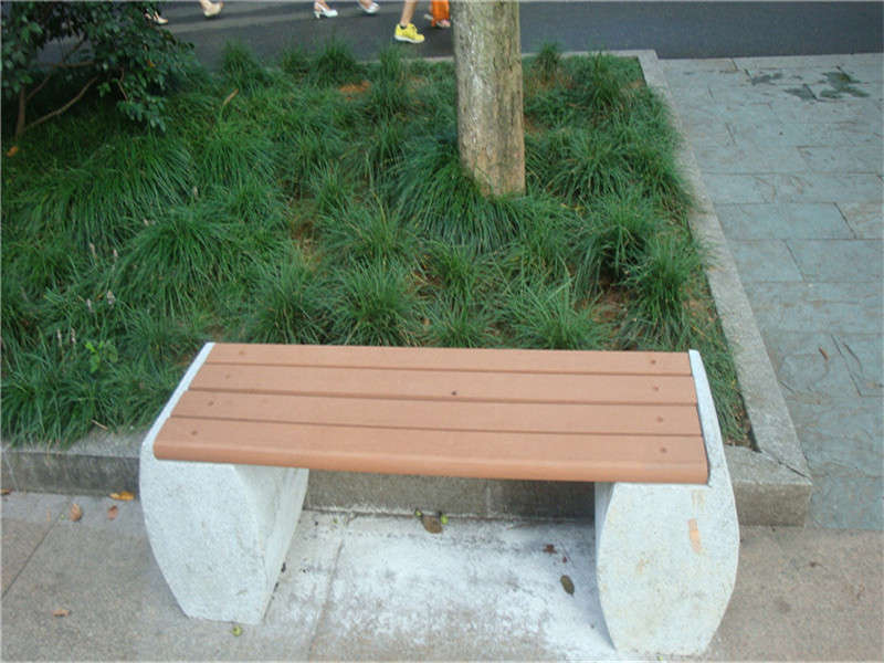 湖南烈士公园塑木椅凳